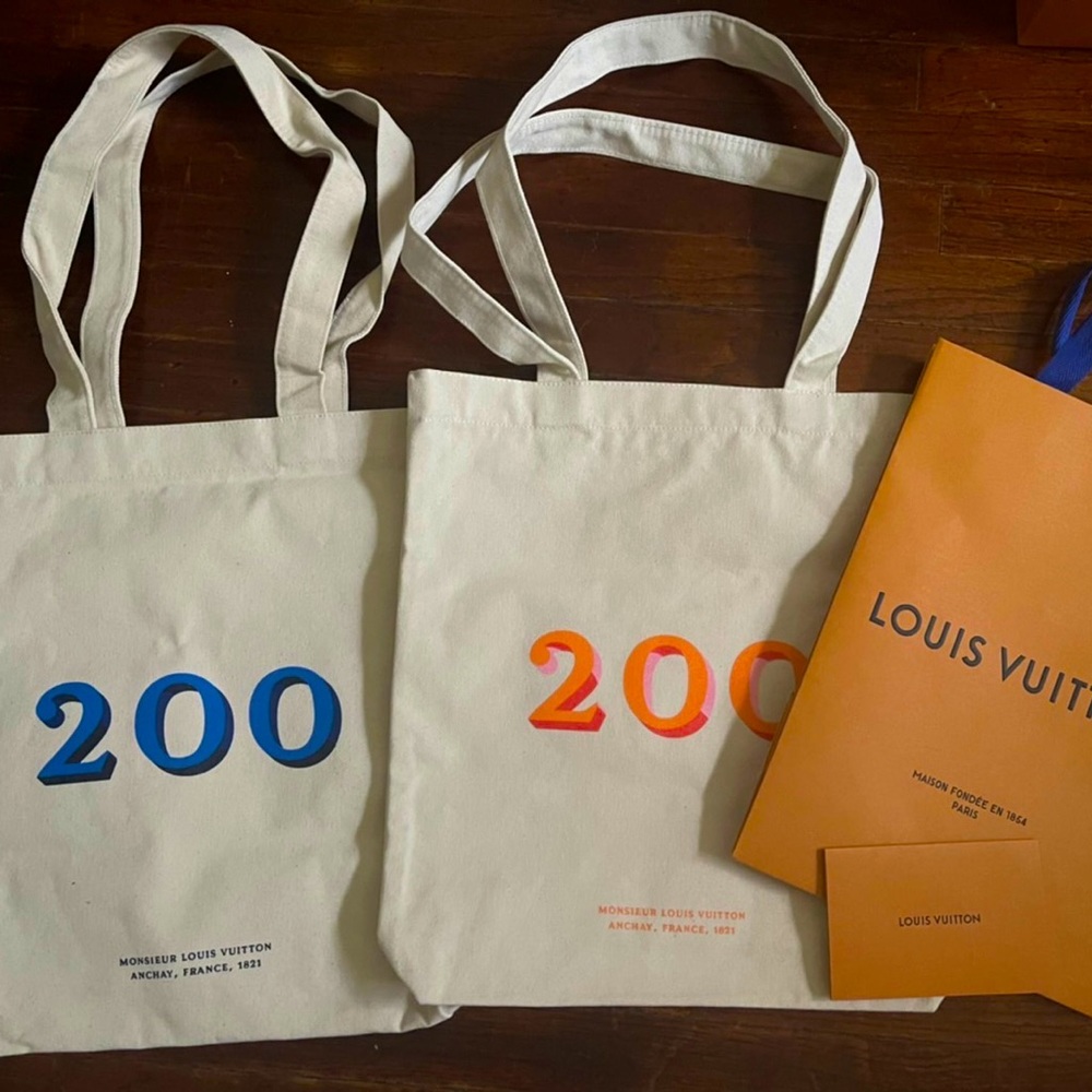 Louis Vuittons 200th Anniversary tote bags. Limited Edition.
